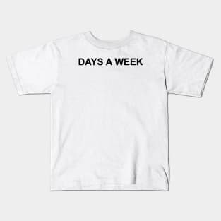 DAYS A WEEK SEVEN JUNGKOOK Kids T-Shirt